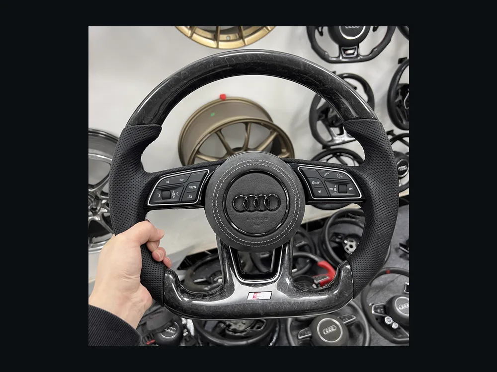 Audi A6 Forged Carbon Steering Wheel — Custom Steering Wheel