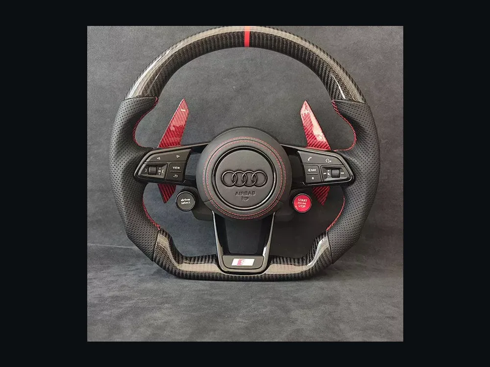 Audi A5 12 O'Clock Carbon Fiber Wheel | NIEVELT Audi A5 12 O'Clock Carbon Fiber Wheel — Custom Steering Wheel