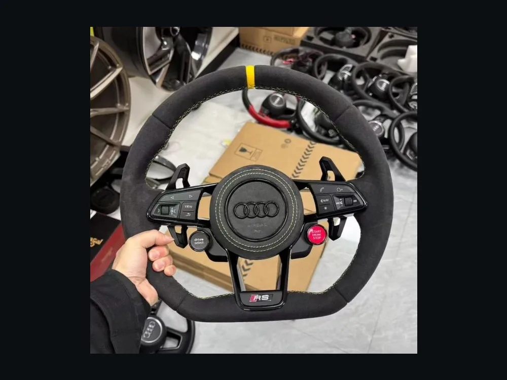 Audi A6 Alcantara Steering Wheel | NIEVELT Audi A6 Alcantara Steering Wheel — Custom Steering Wheel