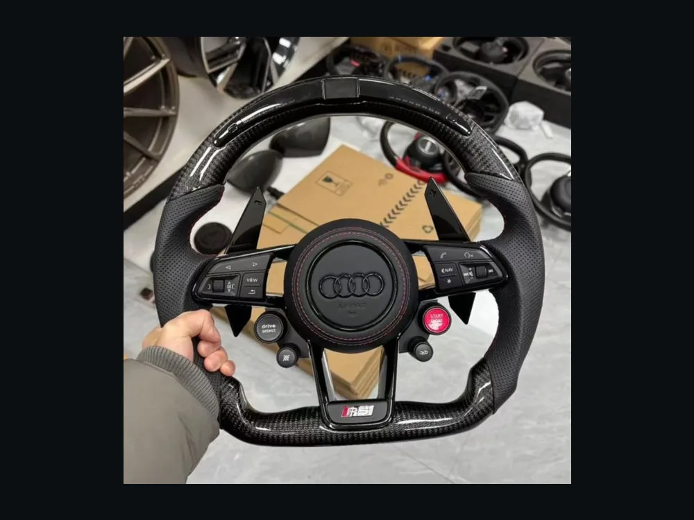 Audi Carbon Fiber Steering Wheel — Custom Steering Wheel