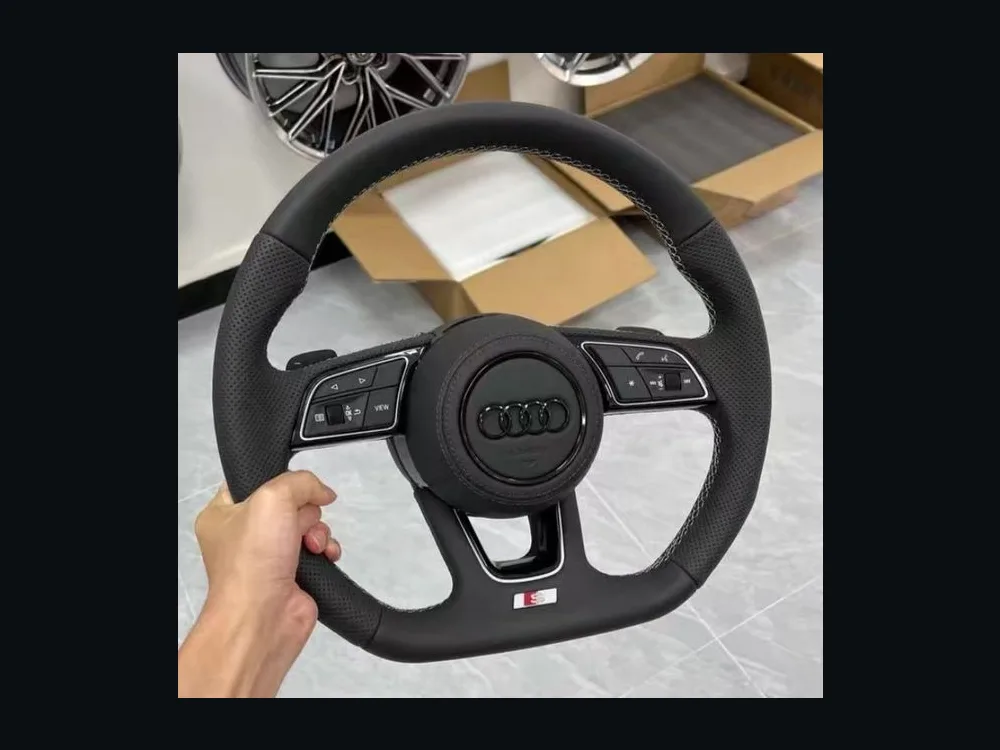Audi B9 Leather Steering Wheel — Custom Steering Wheel