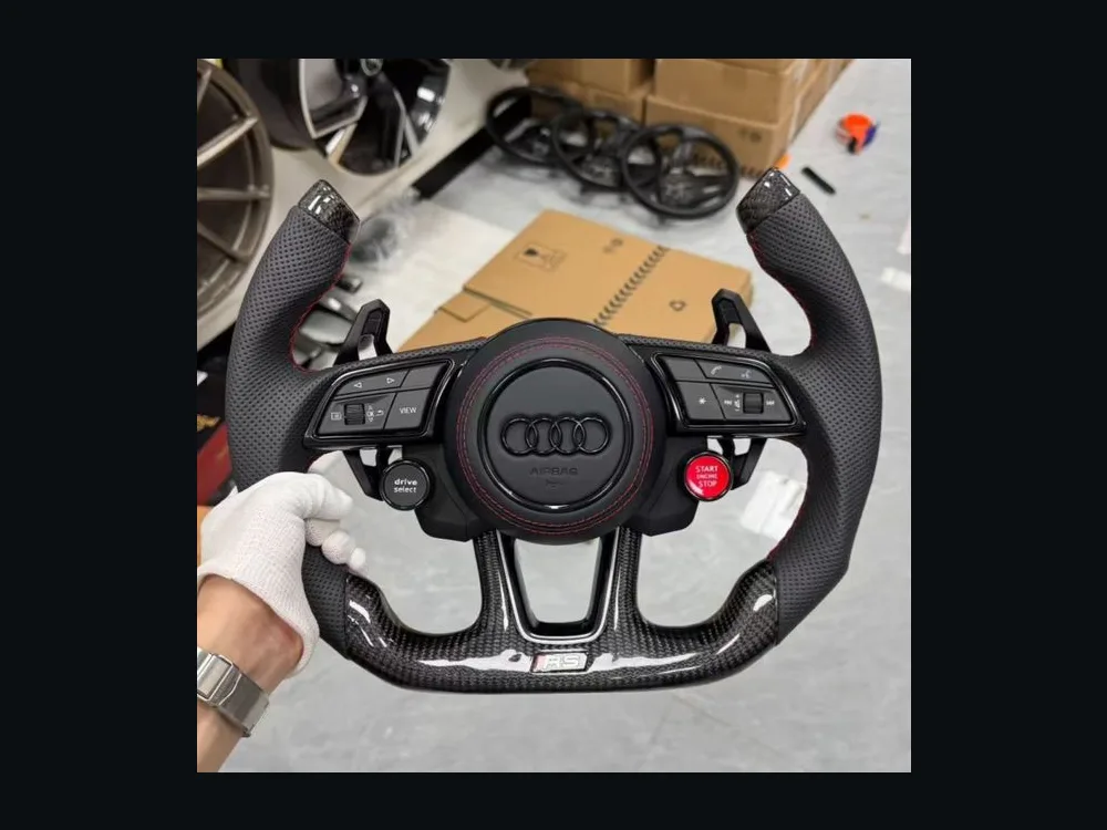 Audi A6 Racing Carbon Fiber Wheel — Custom Steering Wheel