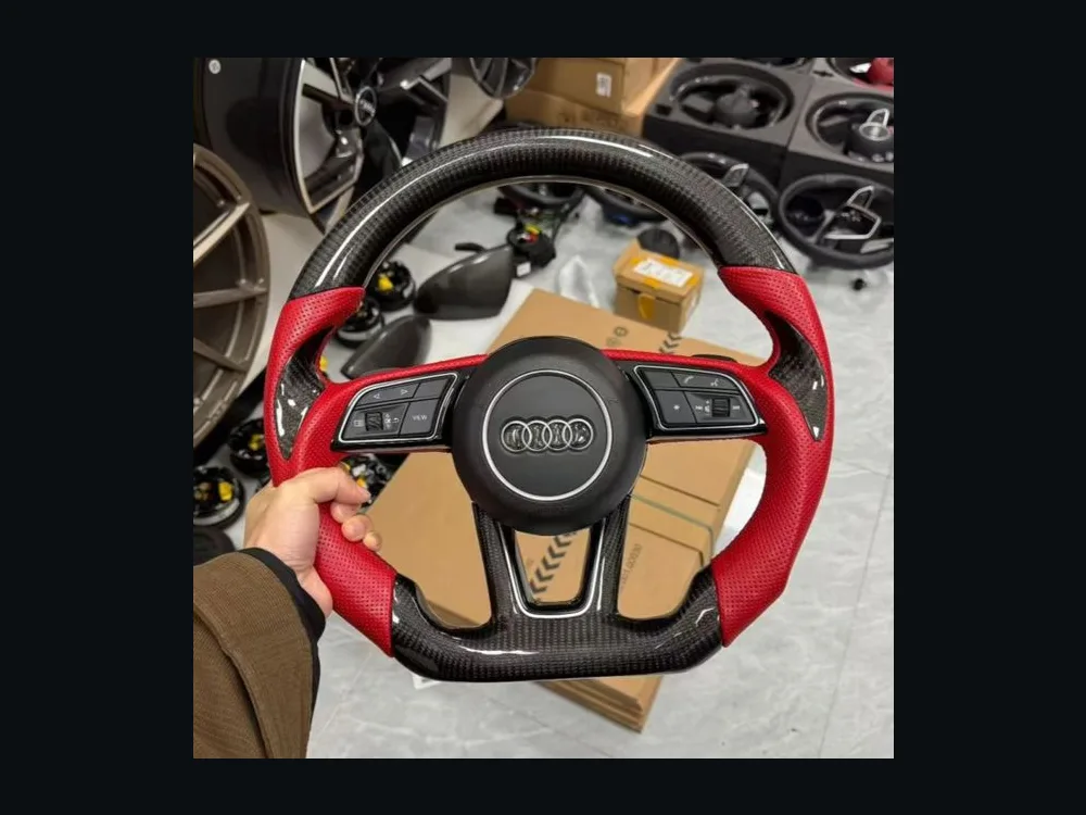 Audi A3 Carbon Fiber Steering Wheel — Custom Steering Wheel