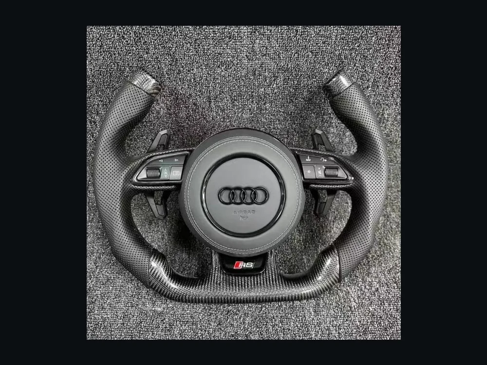 Audi Carbon Fiber Steering Wheel — Custom Steering Wheel