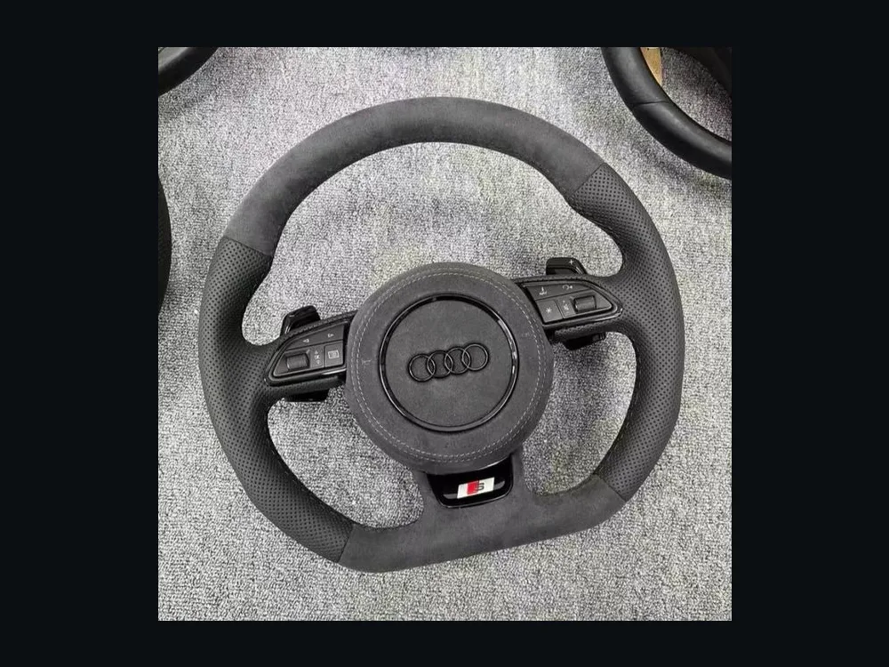 Audi B8 Alcantara Steering Wheel — Custom Steering Wheel