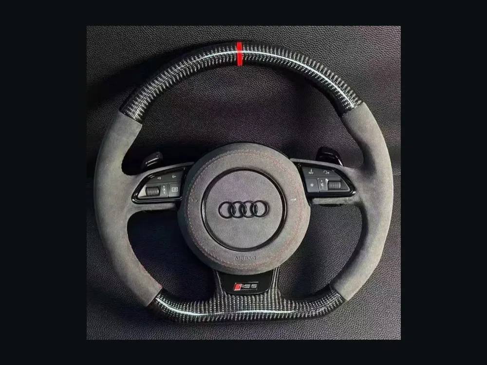 Audi Carbon Fiber Steering Wheel — Custom Steering Wheel