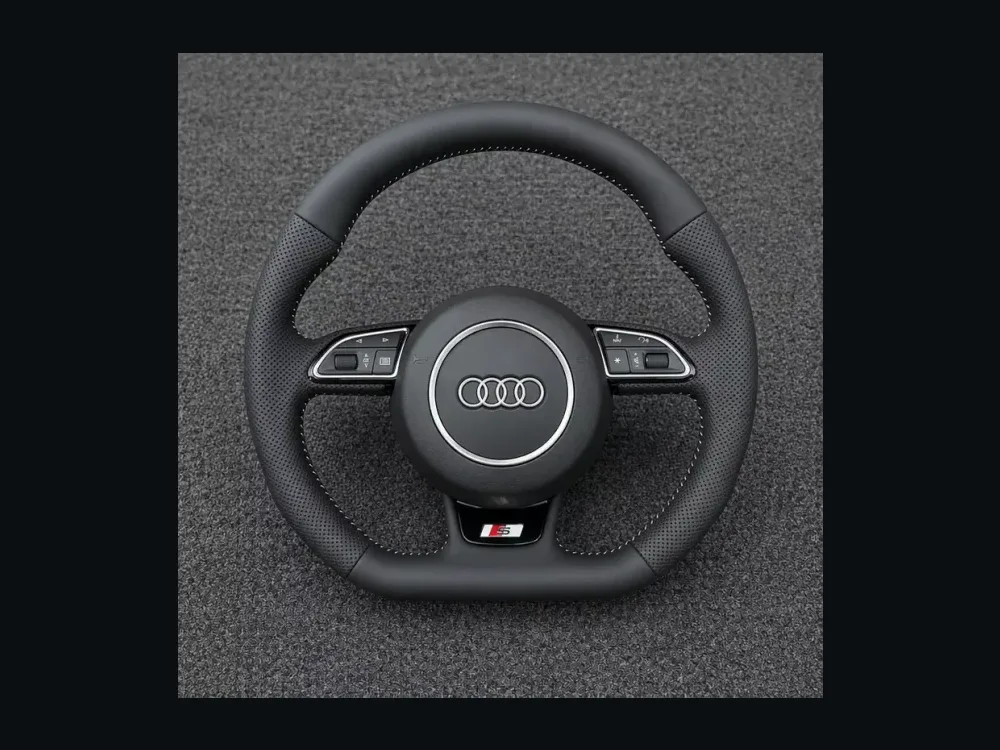 Audi A4 S4 RS4 A5 Coupe Sportback S5 RS5 B5 B6 B7 B8 B9 8T 8F F 196 2026 Custom Nappa Genuine Leather Steering Wheel — Custom Steering Wheel