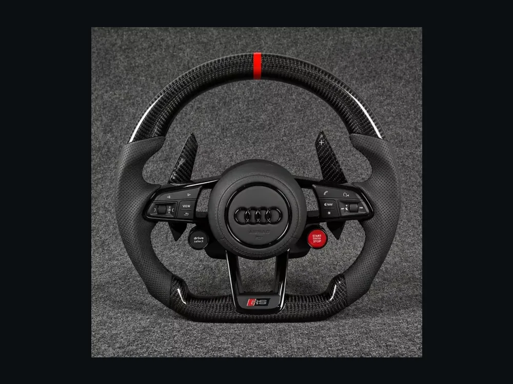Custom Genuine Carbon Fiber Napa leather Steering Wheel for Audi Q5 SQ5 8R FY 2008 2026 Audi Q7 Sportback